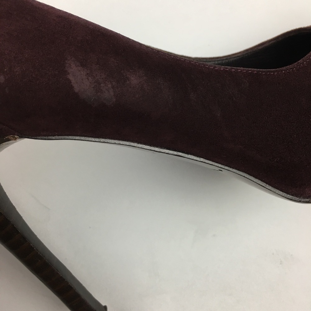 Donald J Pliner Edrice Oxblood Suede Pumps Heels - Picture 5 of 8